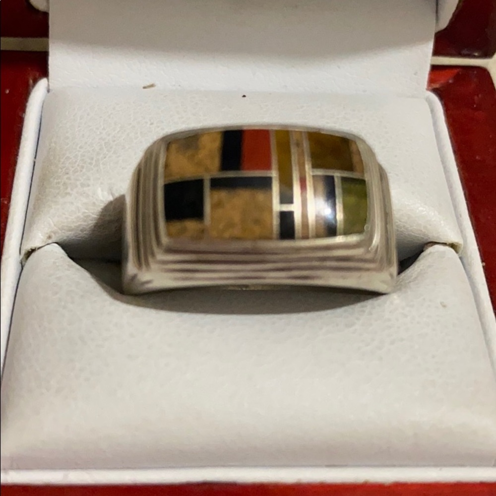 Sterling silver Navajo means vintage ring